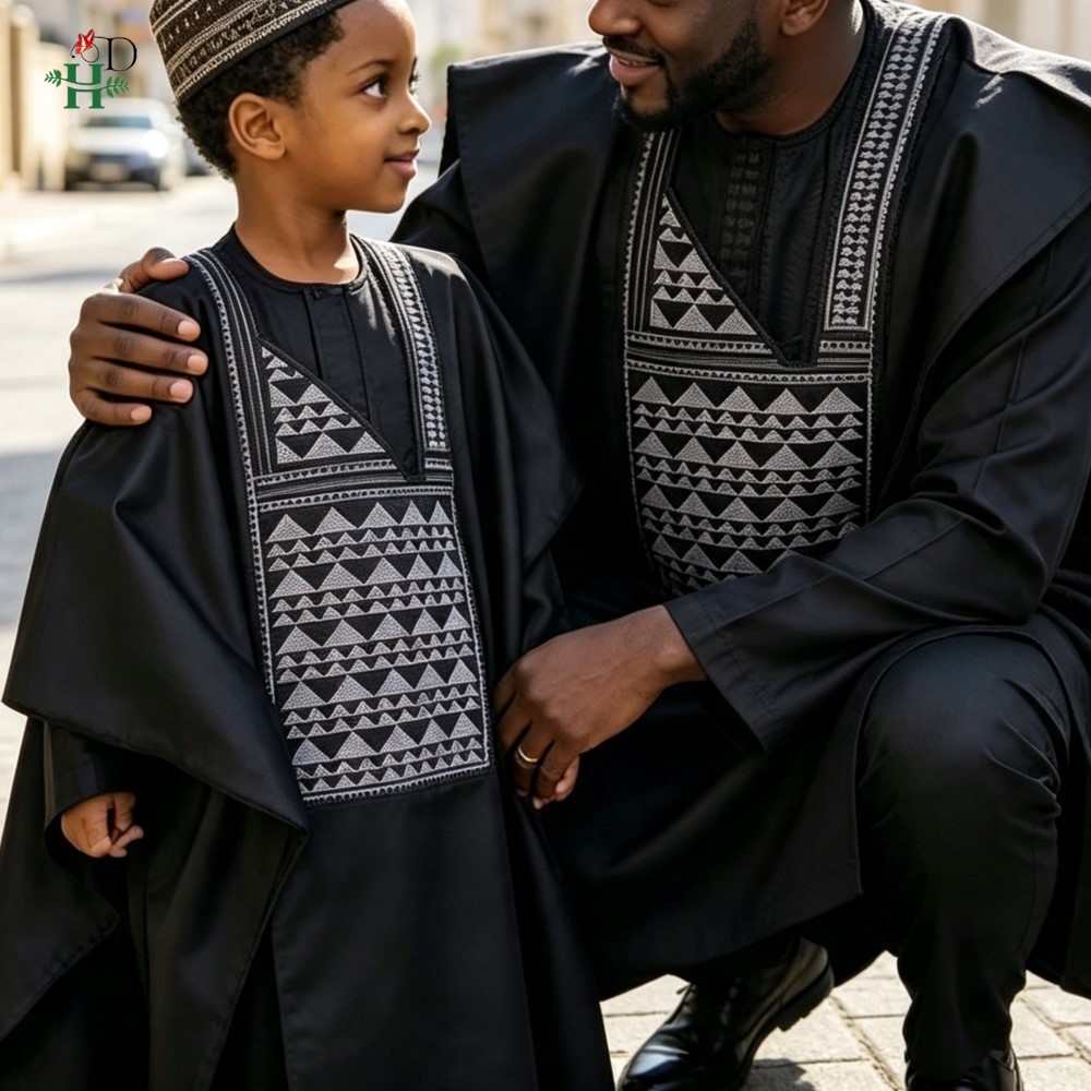 Boubou Men Africa - Abiti coordinati padre-figlio, abiti turchi in