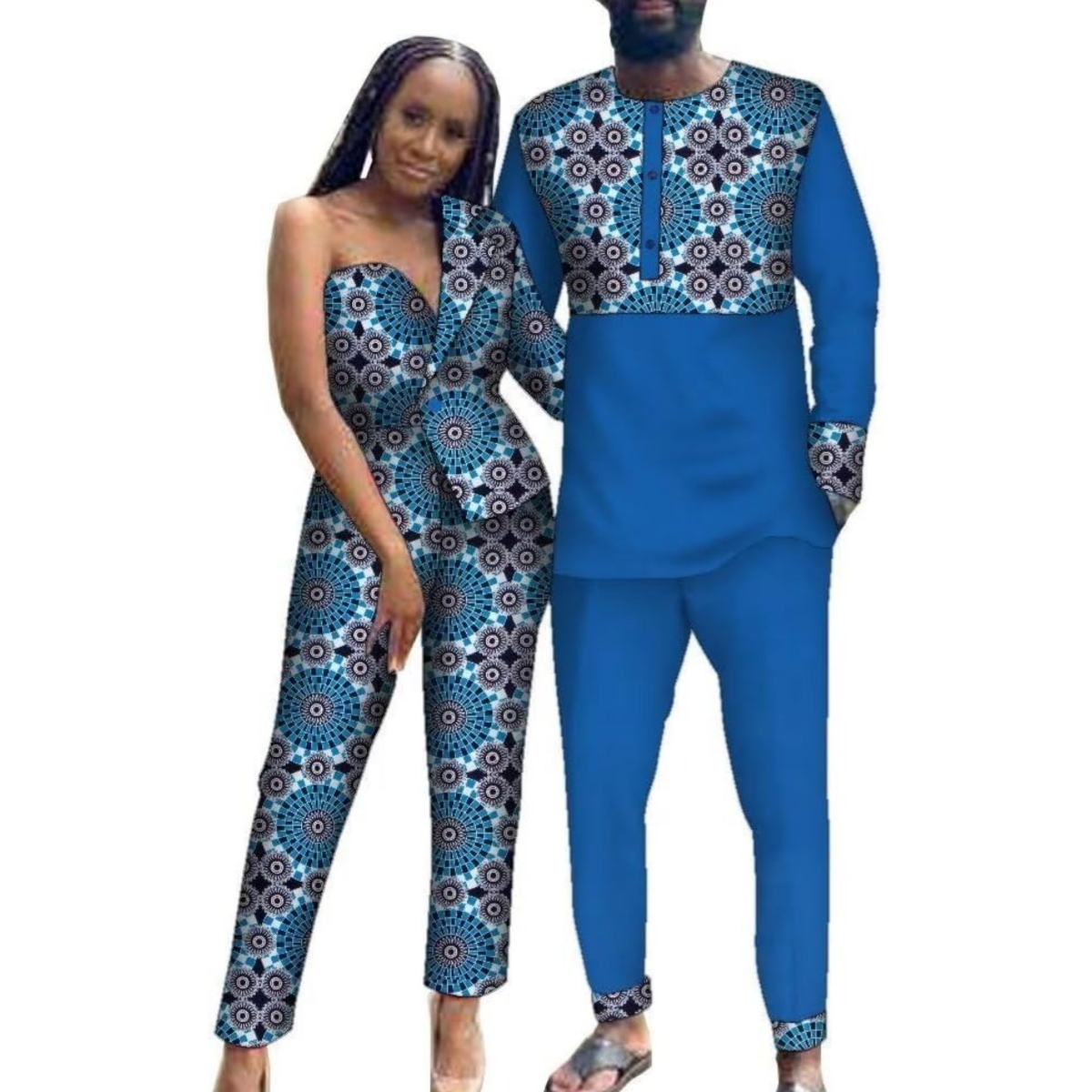 Boubou Men Africa - Bazin Riche Vestiti africani per coppia