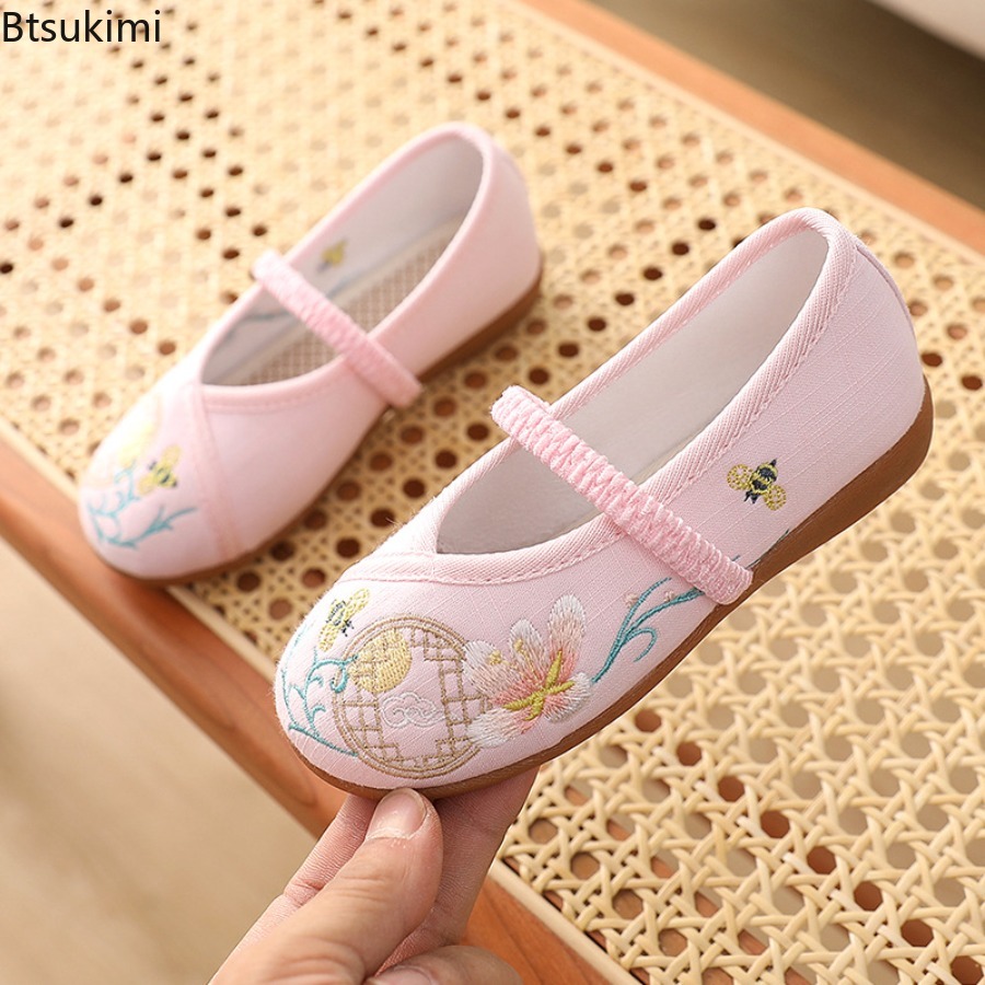 Ethnic Style Dresses - Nuove Scarpe Piatte Hanfu per Bambini,
