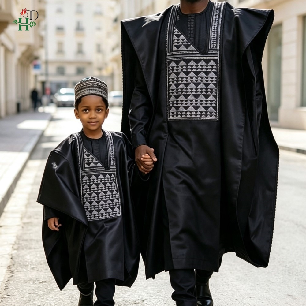 Abiti coordinati padre-figlio, - Boubou Men Africa recensione e prezzo
