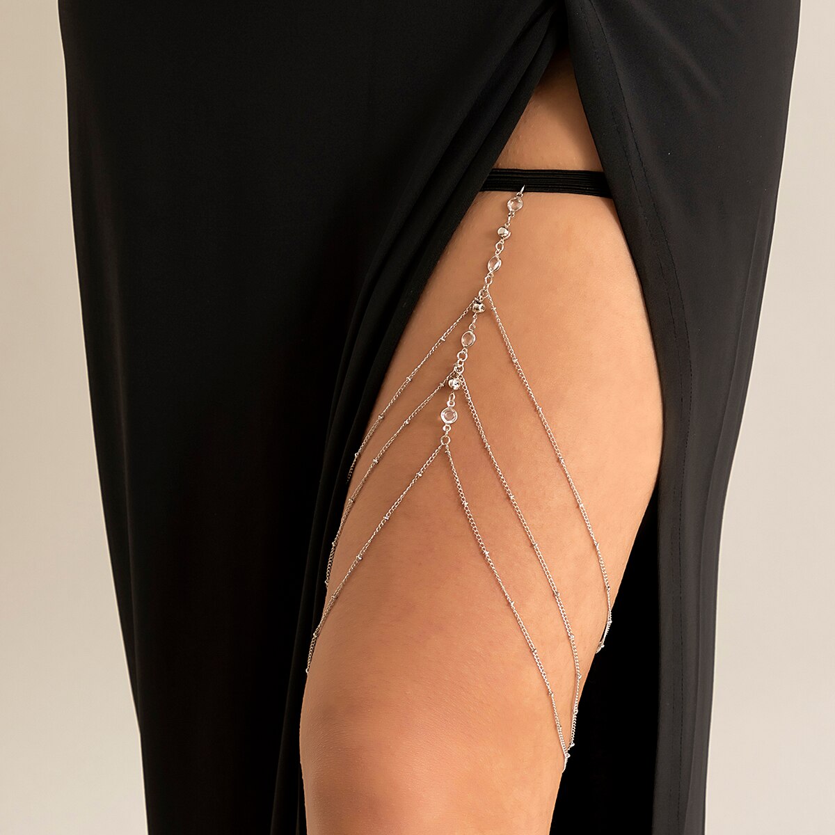 Boho Elastic Band Crystal Leg  - Ethnic Fashion Jewellery recensione e prezzo