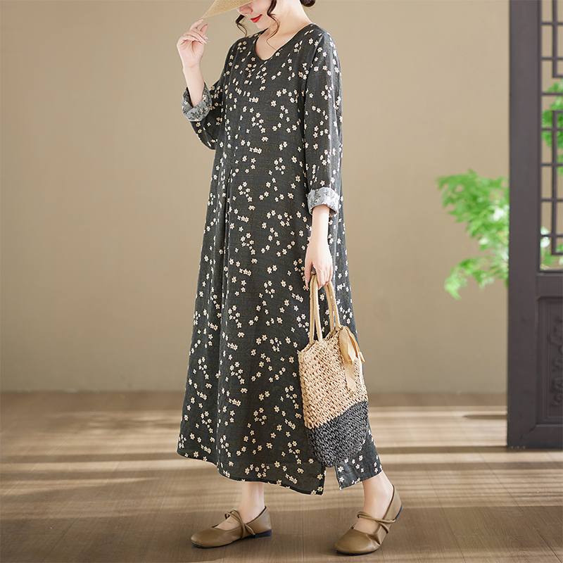 Nuovo Abito in Cotone a Manich - Ethnic Style Dresses recensione e prezzo