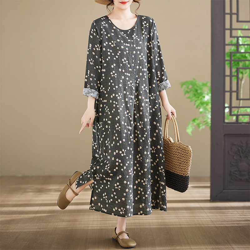 Nuovo Abito in Cotone a Manich - Ethnic Style Dresses recensione e prezzo