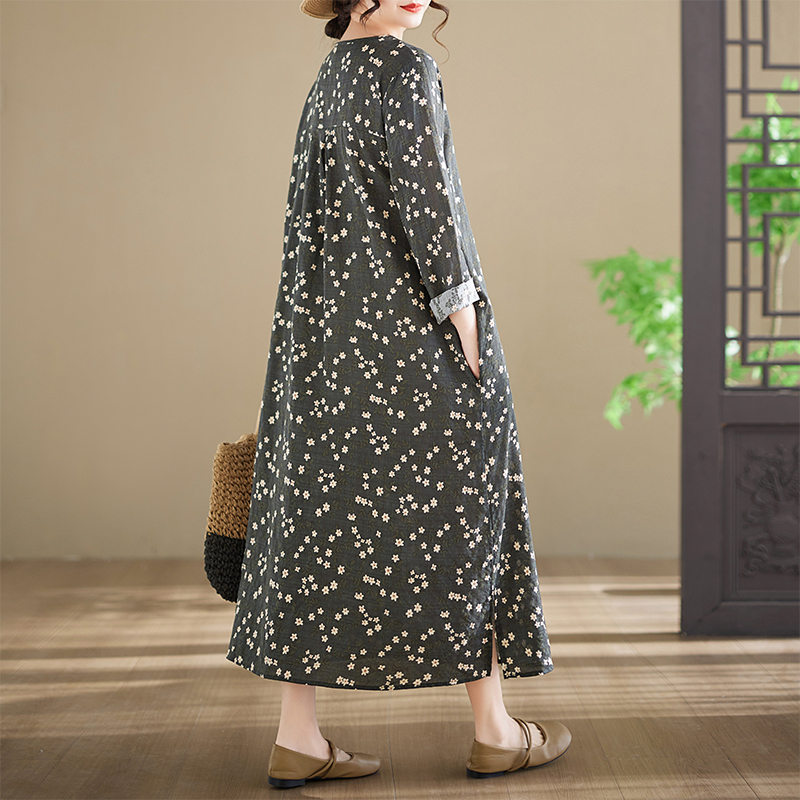 Nuovo Abito in Cotone a Manich - Ethnic Style Dresses recensione e prezzo