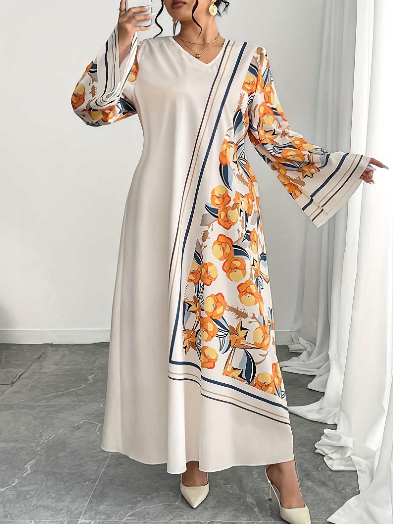 Abito Lungo da Donna Taglie Fo - Ethnic Style Dresses recensione e prezzo