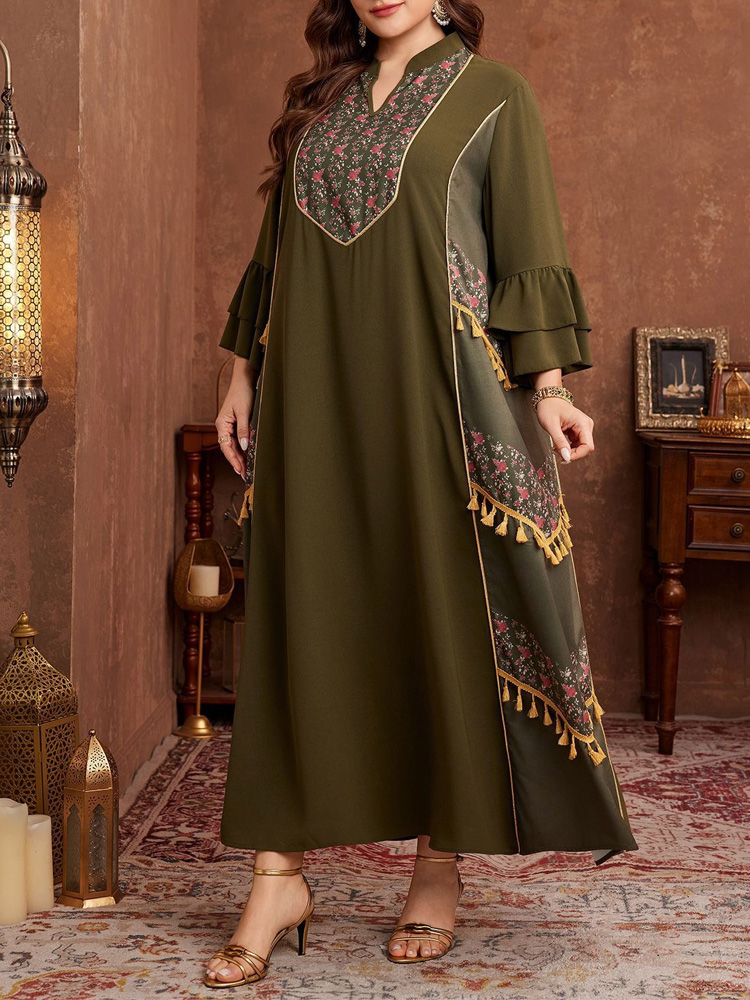 GIBSIE Abito Abaya Plus Size c - Ethnic Style Dresses recensione e prezzo